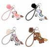 Soft Stuffed Animal Keyring Creative Plush Horse Doll Pendant Mini Horse Keychain  Festive Decor