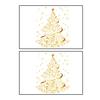 2/4 ks Zlaté vánoční stromky Samolepky na okno Odnímatelné Vodotěsné Veselé Vánoce Stromek Statická skleněná nálepka Dekorační obtisk na sváteční párty