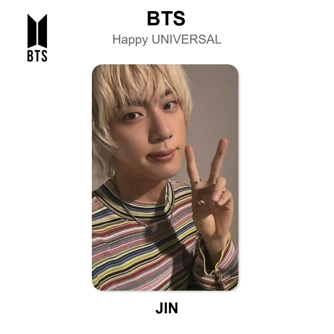 BTS Jin Happy UNIVERSAL Official Photocard Jin