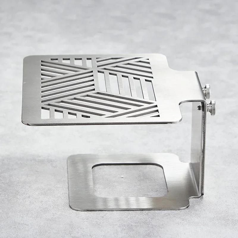 

Подставка для кофейных весов из нержавеющей стали, электронные весы, приподнятый водонепроницаемый защитный кронштейн, регулируемая по высоте подставка для кофейных весов серебряный