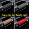 Suede Car Interior Handle & Armrest Protective Cover Set