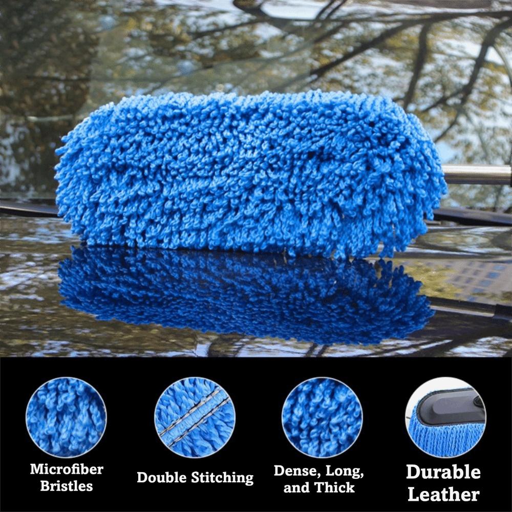 Soft Bristle Car Wash Brush Retractable Handle Car Duster Special Mop Car Cleaning Mop  Home Use