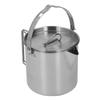 1,2L Edelstahl Campingkessel Tragbare Teekanne Kaffeekanne Outdoor Kochgeschirr zum Wandern Camping