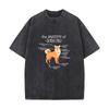 Anatomia Shiba Inu Info Animali Domestici Arte T-shirt Estiva da Uomo Manica Corta Ampia Streetwear Top a Manica Corta