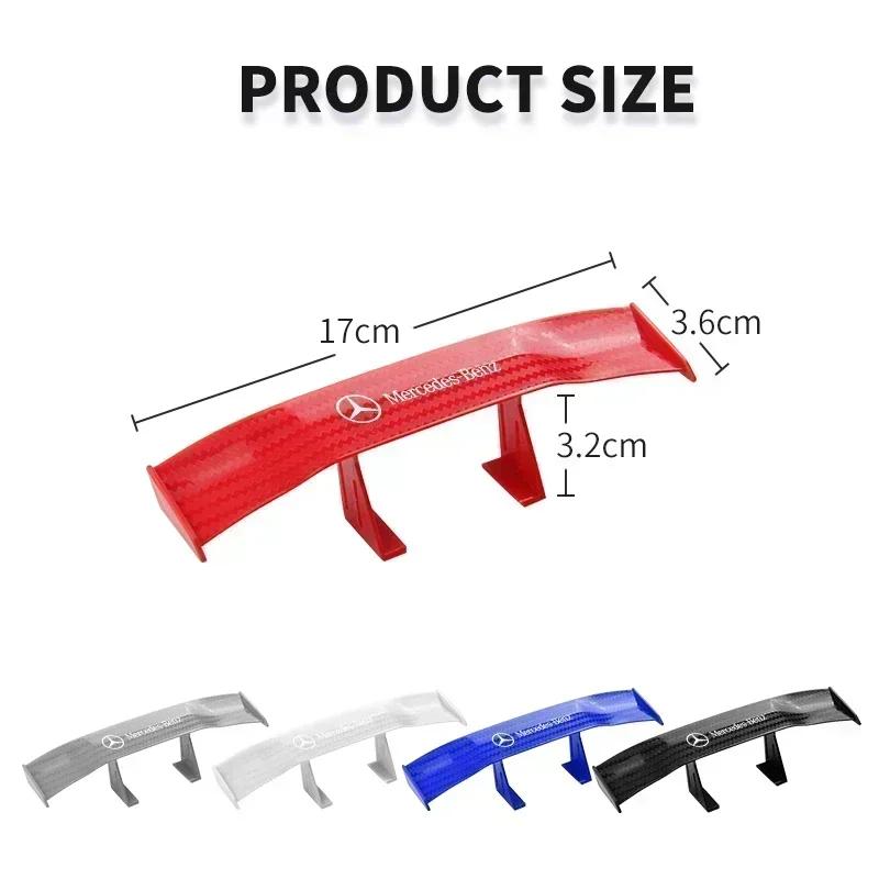 RAT2 Carbon Look Car Rear Spoiler Mini Wings Decoration Auto Accessories For Mercedes Benz W166 W212 W213 W246 W176 W205 C180 W167