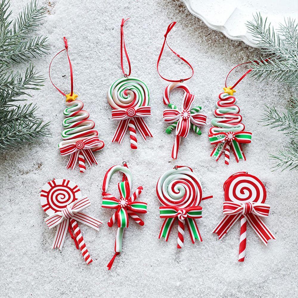 

Cartoon Lollipop Xmas Decor Festival Christmas Tree Pendant Holiday Decor style 4