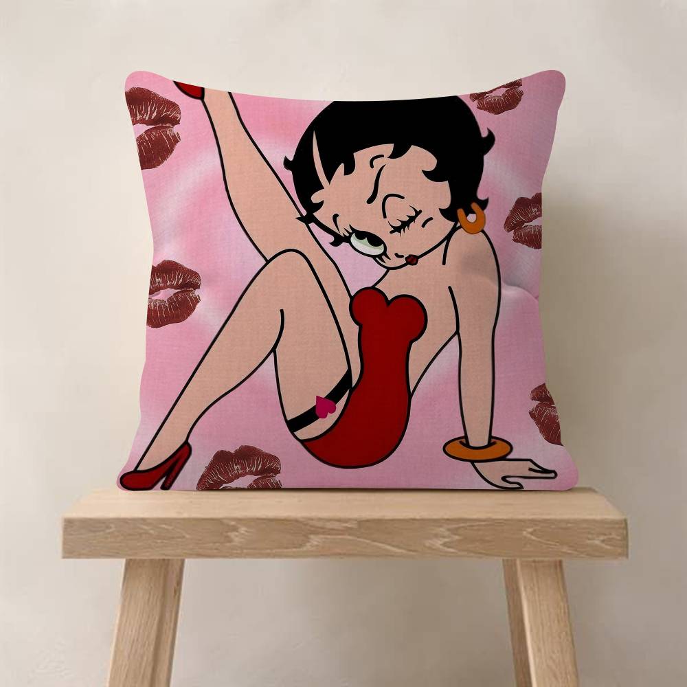 Pretty Cartoon BBetty Bboop Pillow Gift Home Office Decoration Bedroom Sofa Car Cushion Cover Case x