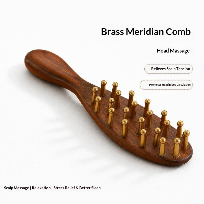Portable Brass Gua Sha Massage Tool Head Neck Leg Body Meridian Massager Lymphatic Muscle Relief Pain Deep Tissue Massage