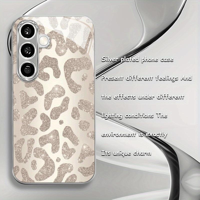 

Gold leopard pattern glass phone case for Samsung galaxy S26 S25 S24 S23 S22 S21 S20 FE Ultra Plus 5G anti-fall back cover Galaxy S22 plus 5G