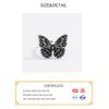 925 Sterling Silver New Simple Design Vintage Butterfly Rings Retro Distressed Opening Handmade Ring Fashion Fine Jewelry