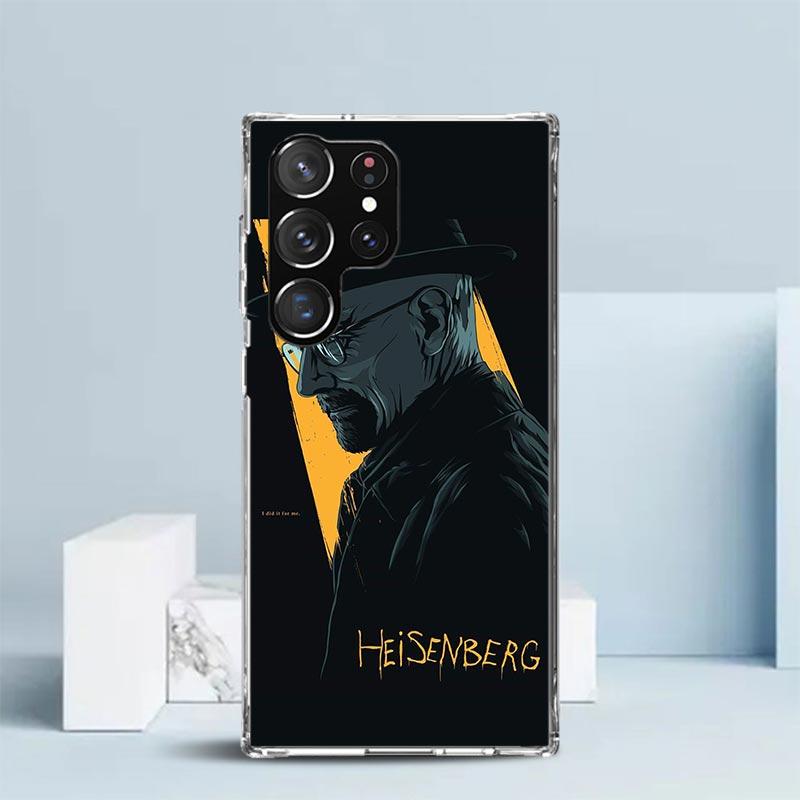Breaking Bad WalterWhite Phone Case For Samsung Galaxy S24 S25 Edge S26 Ultra S22 S23 Plus S21 + S20 FE Soft TPU Back Cover Gala