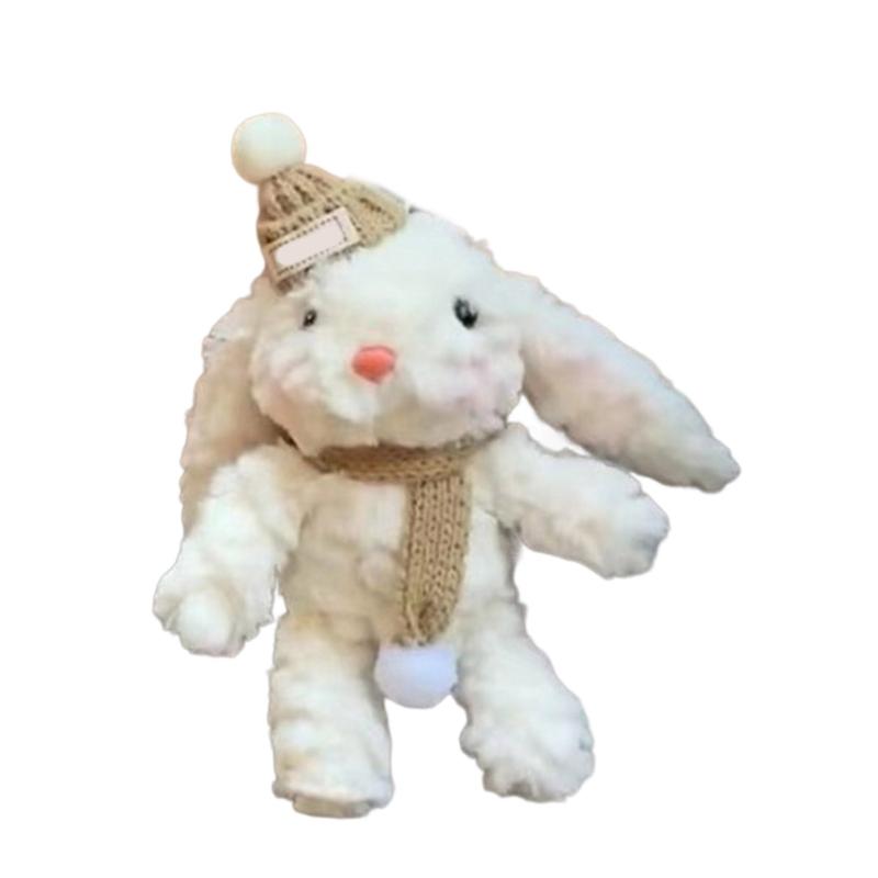 

Lovely Rabbit Keyring Portable Bag Pendant Charm for Women Stuffed Animal Bear Keychain Pendant Jewelry for Purse Key