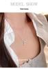 Cui Yan S925 Sterling Silver Irregular Flower Necklace for Women, Korean Style Clavicle Chain, Spring/Summer Collection.