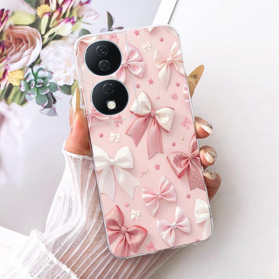 For Honor X7b CLK-LX2 2025 Cute Flower Butterfly Cat Painted Case For HonorX7b X 7B 4G 5G Soft Silicone TPU Phone Cases