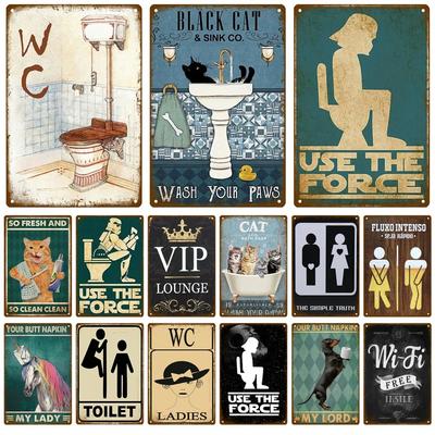 Mann Dame Lustiges WC-Schild, Metallplakat, Toilettenteller, Blechplakette, KTV-Bar, Grillladen, Badezimmer, Wanddekoration, Wandbild, Zuhause, Vintage-Foto, Pub