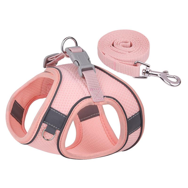 Vest Pet Chest Strap Reflective and Breathable Dog Leather Small and Medium Cat Leather