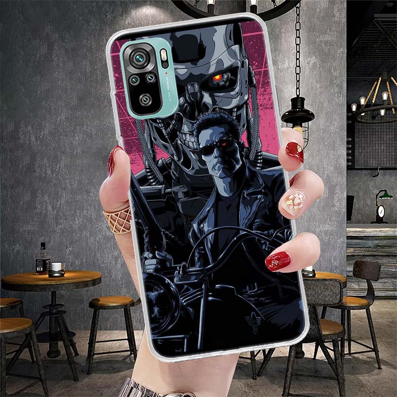Arnold Schwarzenegger Terminator Soft Phone Case For Xiaomi Redmi Note 15 14 14S 13 12 Pro Plus 12S 11 11S 11E 10 10S 11T 5G Fun