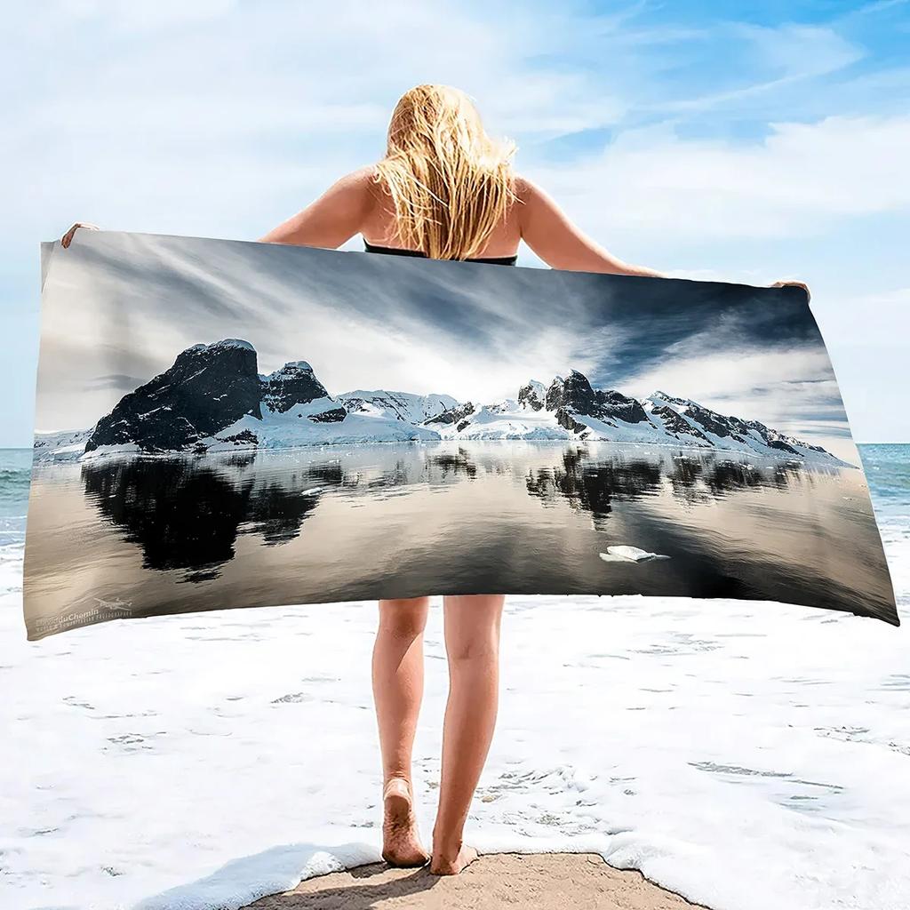 Large Beach Towel Lightweight Pool Towels Quick Dry Beach Towel Extra Large Microfiber Sand Free Towels Travel Beach Accessories