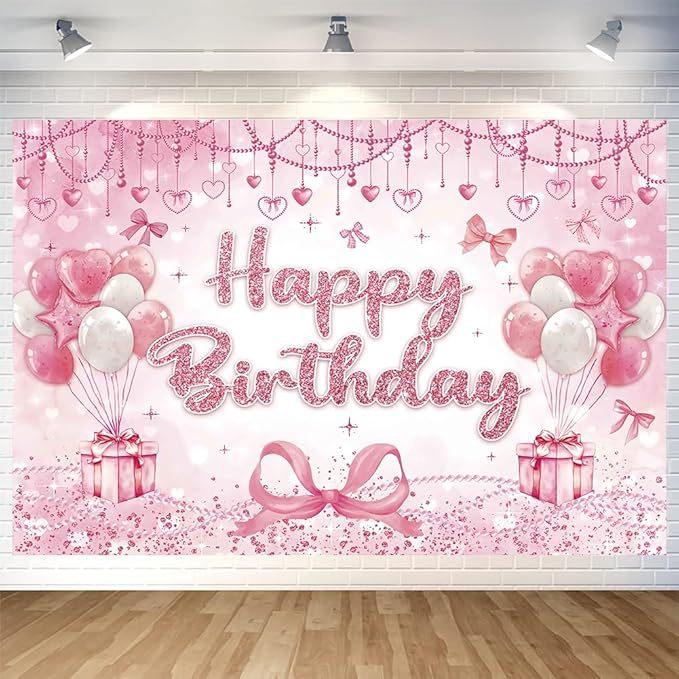 Birthday Party Background Event Decorative Banner Background Indoor and Outdoor Photography Photography Background