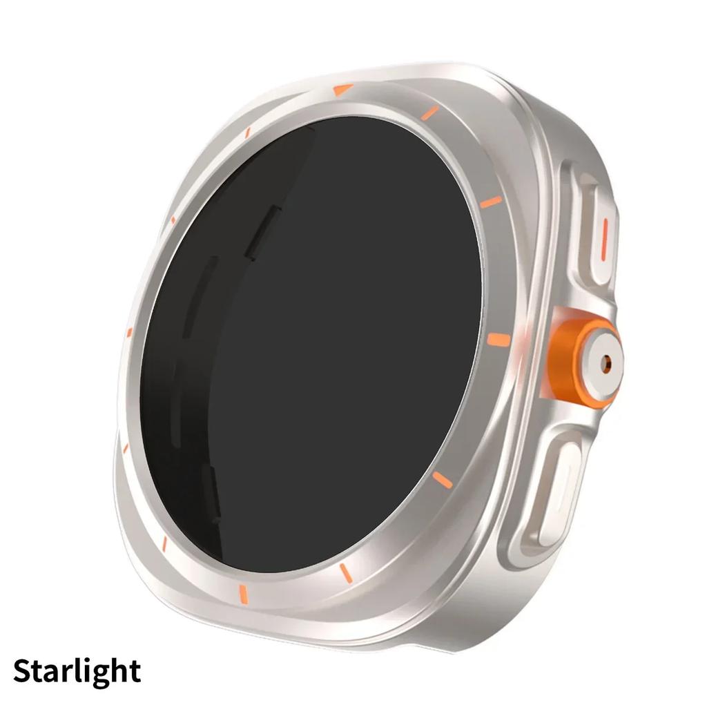 Ochranné pouzdro proti šmírování pro Samsung Galaxy Watch 7 6 40mm 44mm Tvrzené sklo Ochranná fólie na displej Změna na Galaxy 7 Ultra 47mm