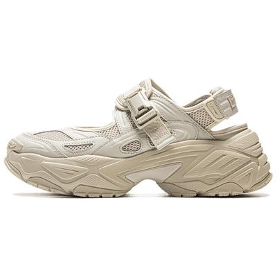 Li Ning Brown Sugar 2 Slip Resistant, Abrasion Resistant, Breathable Low Top Casual Shoes Women's Beige AGUV022-4