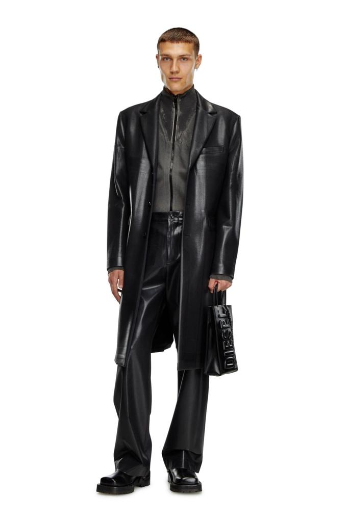 Diesel Men's DSL 3D SHOPPER Shoulder Bag, M, X09928P5184, UNI, Black, T8013