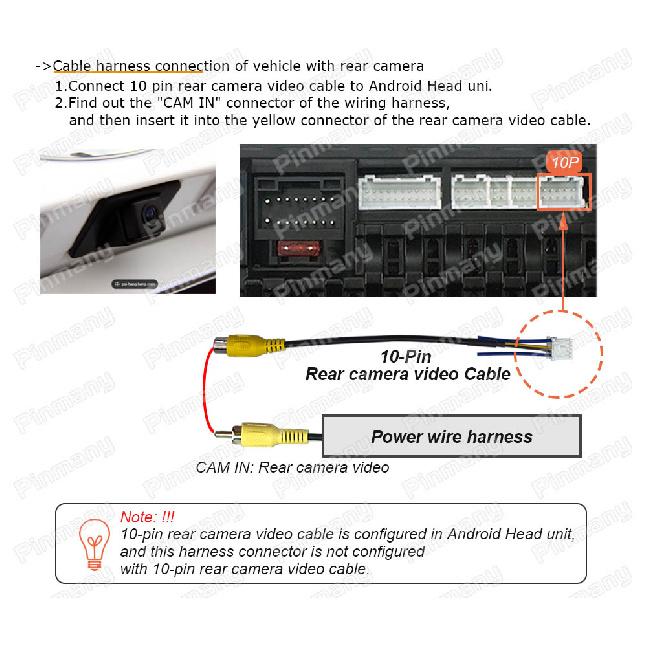 Car Radio Cable Connector Android Head Unit Power Wiring Harness Adapter HYC13 For KIA Hyundai Tucson Creta Radio Accessories 4