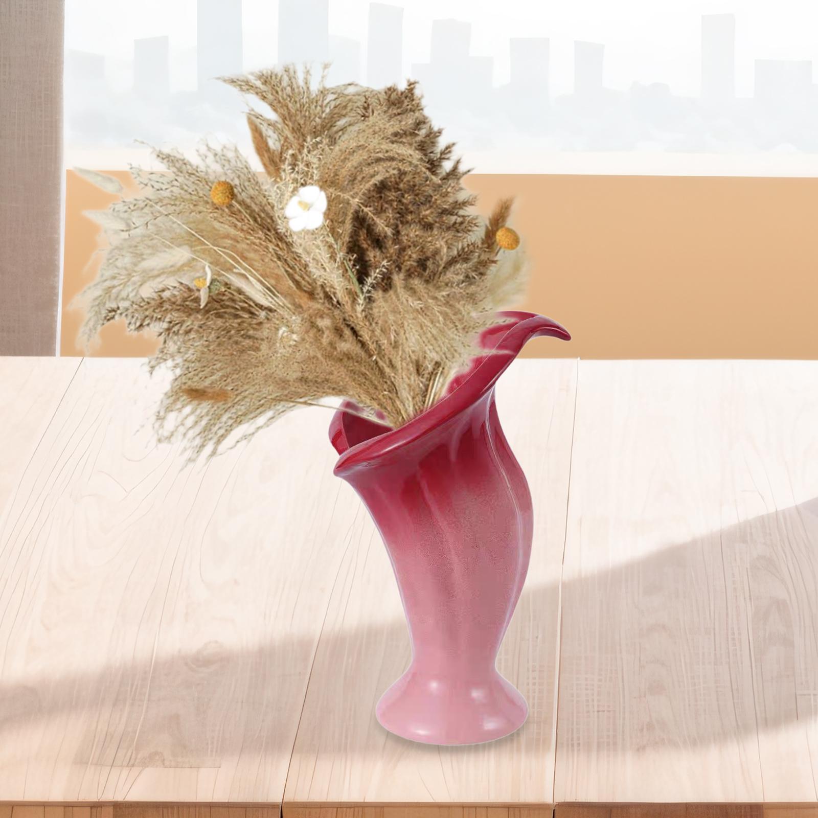 

Ceramic Flower Vase, Flower Pot, Flower Container, Aesthetic Decorative Vase for рожевий