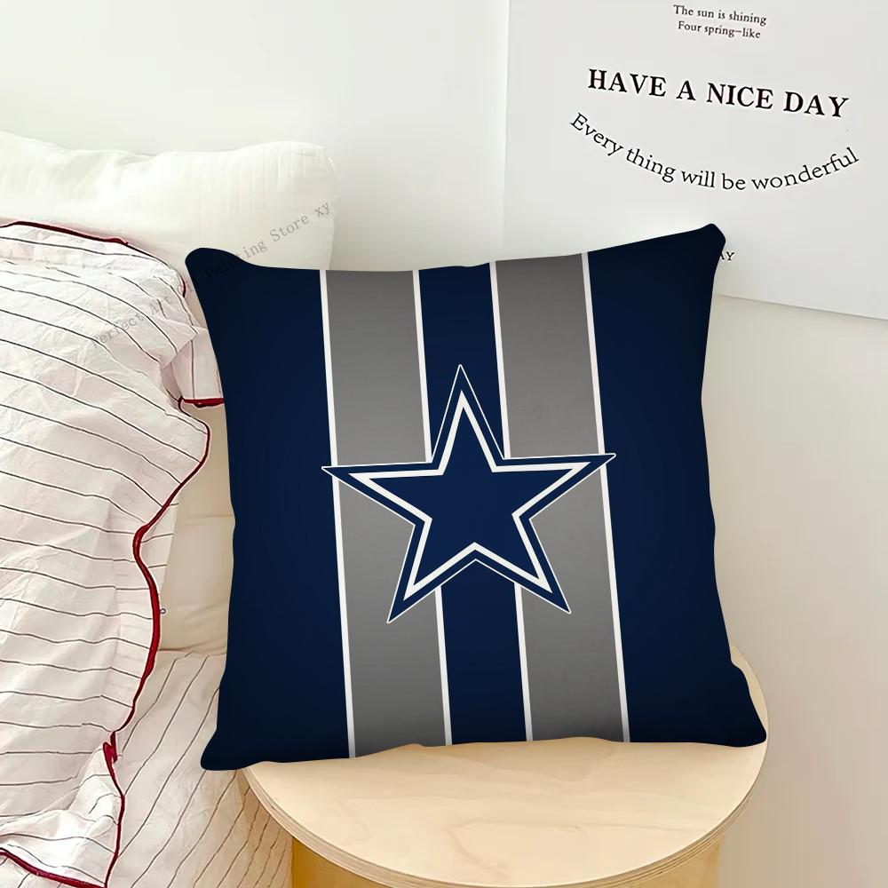 D-Dallas C-Cowboys Kissenbezug Modischer quadratischer Kissenbezug Schlafzimmer Sofa Zimmer Dekoration Freizeitkissenbezug