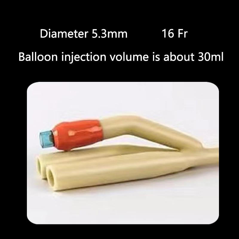 1pcs 2/3 Chamber Latex Catheter Silicone Coated Sterilized Urethral Catheter Male/Women/Children Urinary Catheter