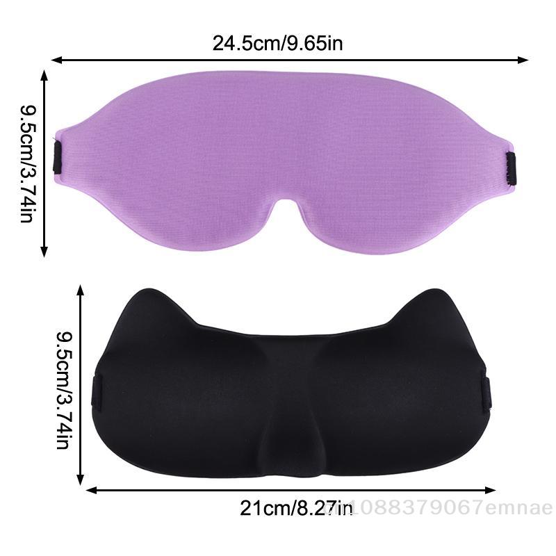[ZYS]3D Sleeping Eye Mask Soft Skin-Friendly Breathable Light Blocking Eye Cover Travel Rest Lunch Break Blockout Light Eyeshade