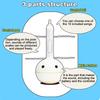 Otamatone Mini Electronic Music Creative Sound-Producing Musical Toys Soothing Relaxing Musical Instruments Cute Musical Notes