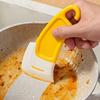 3PCS Non Stick Silicone Cleaning Spatula Multi-purpose Pot Scraper  Dishes Cleaner