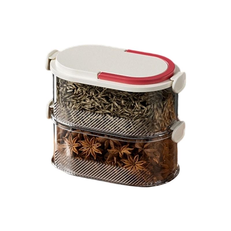 Clear Plastic Kitchen Storage Box With Clear View For Easy Access Modularized Stackable Designs To Saving Space Organize Efficiently