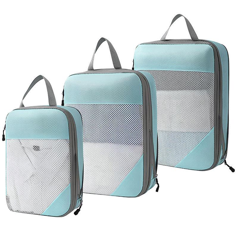 Travel Compression Storage Bag Set - 4-Pack Clothes Organizer Bags for Luggage