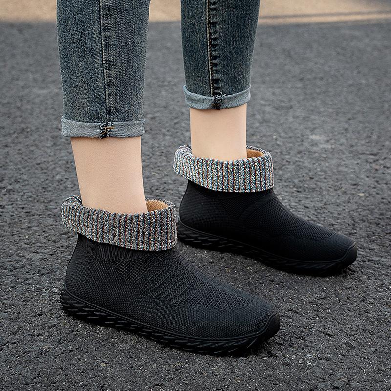 2024 Summer New Fashion Outdoor Women's PVC Waterproof Non-slip Rain Boots Short Tube Rain Boots Kitchen Work Rain Boots 36-41