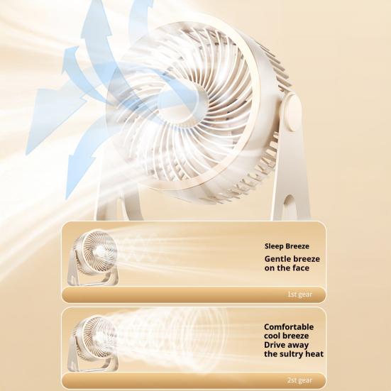Wall-Mounted Desktop Fan with 5 Speeds Low Noise Electric Fan