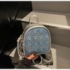 Schoolbag Summer Bag Women's Hand Underarm Pillow Bag 1011 New Rhombus Hot Diamond Denim Blue Shoulder Fashion Crossbody Bag