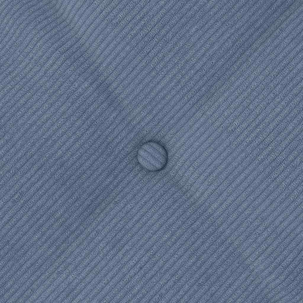 Back Cushion Blue 100 x 50 cm Cord Fabric