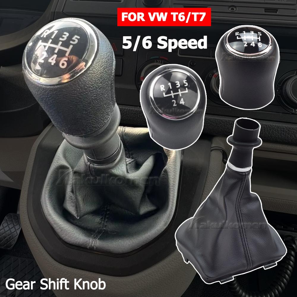 5/6 Speed For VW Volkswagen T6 T7 Transporter Multivan Caravelle 2016 2017 2018 2019 2020 Gear Shift Knob Shifter Gaiter Boot
