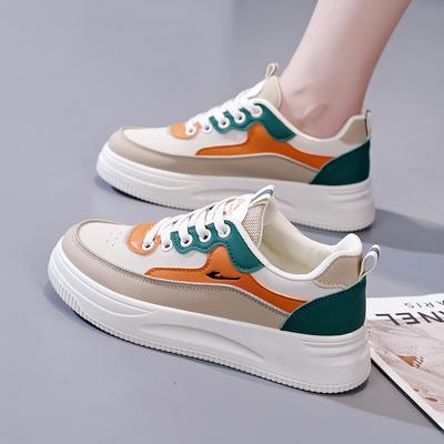 Automne Nouvelles Ins Coréennes De Base Petites Chaussures Blanches Femmes Rehaussées Étudiant Chaussures De Course Respirantes Chaussures Décontractées