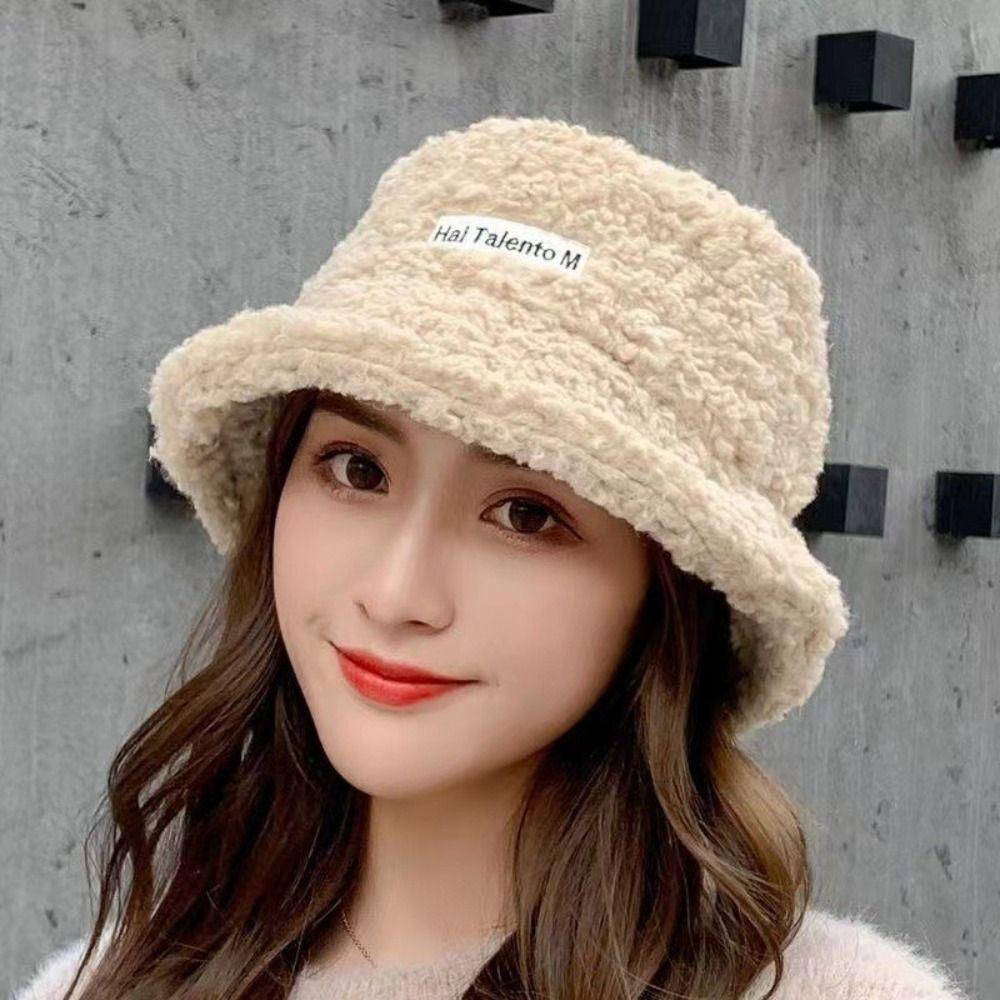Thick Warm Fisherman Cap Warm Beanies Autumn Winter Sun Caps Fashion Bucket Hat Outdoor