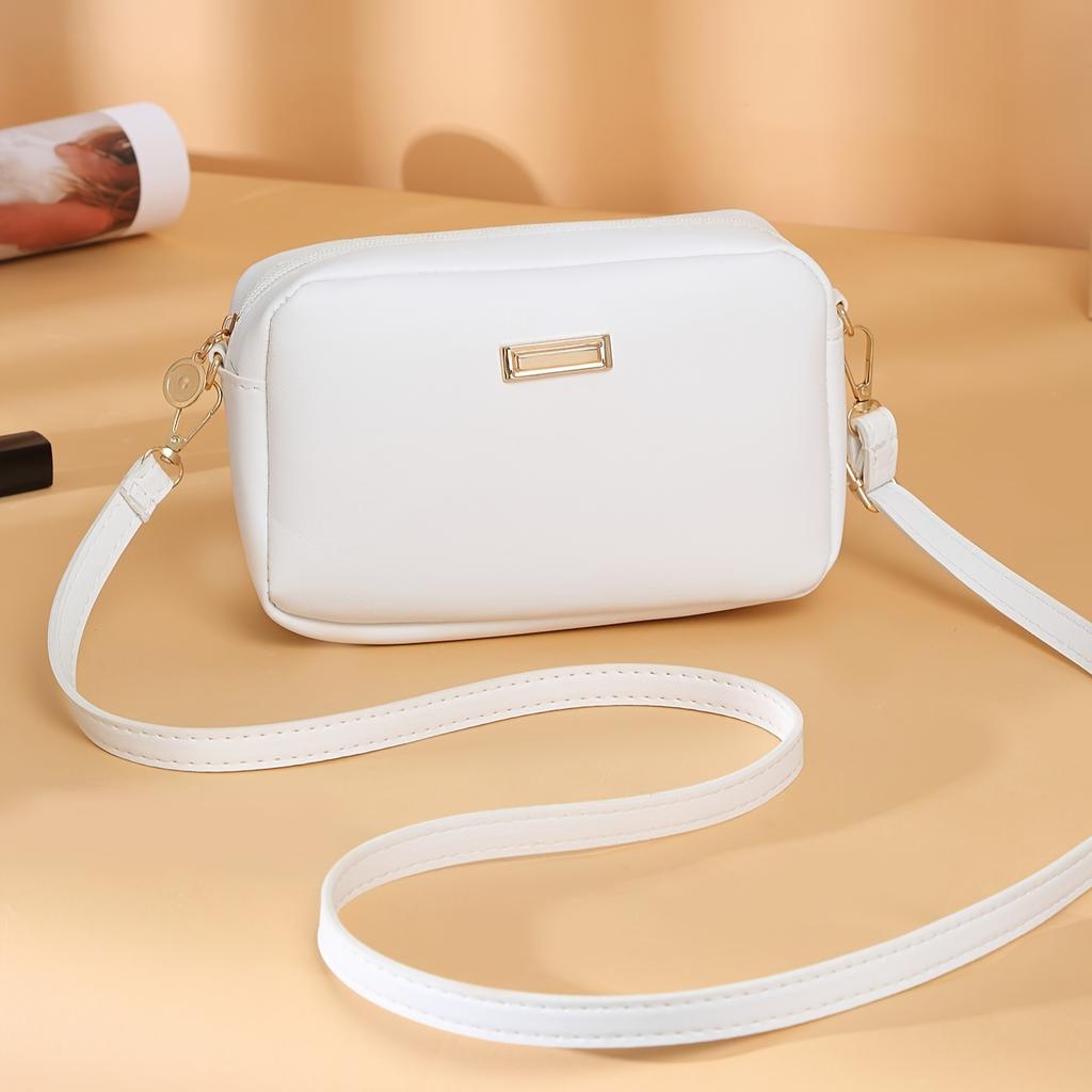 Solid Color Stylish And Minimalist Women'S Camera Bag, Lightweight Crossbody Bag, Single Shoulder Bag