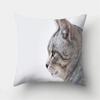 Cute Cat Pet Print Pattern Cushion Cover Home Living Room Sofa Decoration Square Polyester Pillow   45x45cm