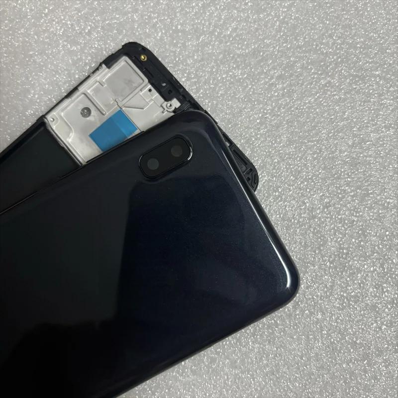 Full Housing For Samsung Galaxy A10 A105 A105F Housing Middle Frame With Battery Cover  Replacement Case