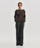 Kimjisu Dozi - Raw Edge Pinched Pullover _ Brown