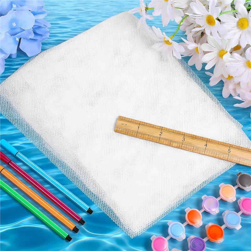 CYCLI-Waterproof For Mask Fursuit Eye Mesh, 20 Sheets White PVC Plastic Blank Canvas For Furry Cosplay
