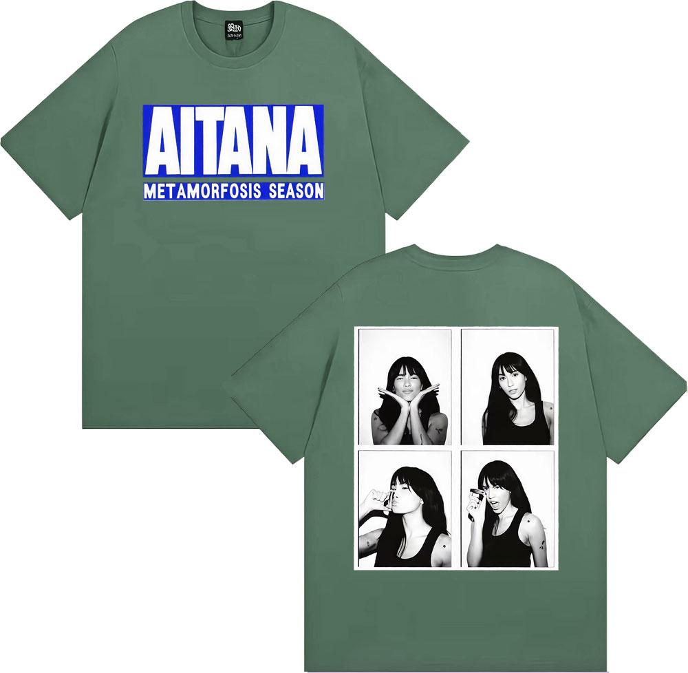 

Singer Aitana Met Amorfosis Season Graphic Cover Tshirt Men Women Clothing Fashion Aesthetic T Shirts Loose 100 Cotton T Shirt 4XL