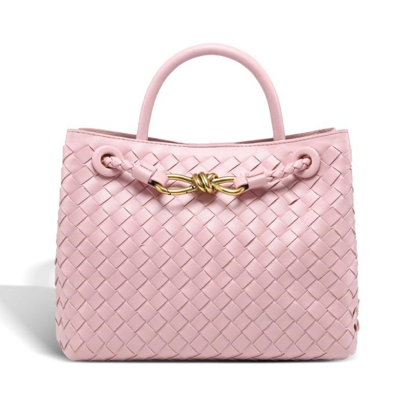 New metal rope buckle woven bag shoulder messenger bag large capacity fashion