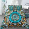 Luxury Boho Style Duvet Cover Geometric Print Bedding Set Quilt Cover with Zipper Closure King Queen Polyester Comforter Cover